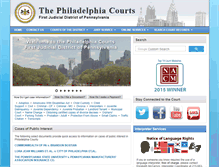 Tablet Screenshot of courts.phila.gov